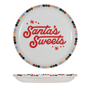Hallmark Santa's Sweets Christmas Plate, 10"