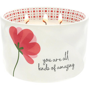 12 Oz. 100% Soy Wax Reveal Triple Candle: You Are All Kinds Of Amazing