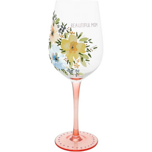 16 Oz. Beautiful Mom Wine Glass