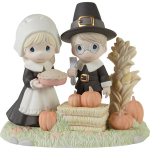 Precious Moments Limited Edition Gather Together With Grateful Hearts Figurine