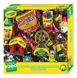 Crayola Crafty Christmas Ornaments 1000 Piece Jigsaw Puzzle