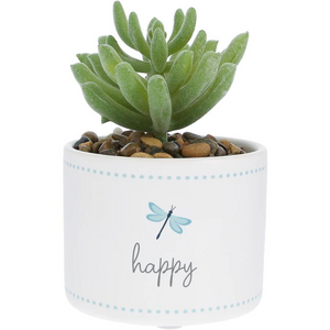 4.5" Happy Artificial Potted Plant