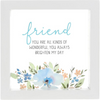 5" x 5" Framed Friend You Are All Kinds of Wonderful Glass Plaque