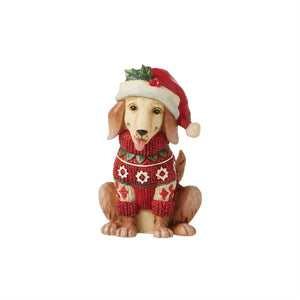 Jim Shore Heartwood Mini Christmas Dog