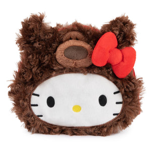 GUND Hello Kitty Purse Brown Bear Stuffed Plush