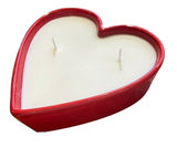 8 Oz. Ceramic Heart Candle with Revealing Message