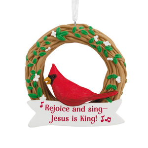 DaySpring Cardinal on Wreath Hallmark Ornament