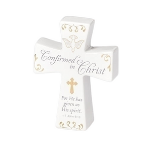 4.5" Confirmed in Christ Ceramic Cross