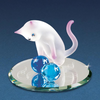 Glass Baron Curious Cat Glass Figurine