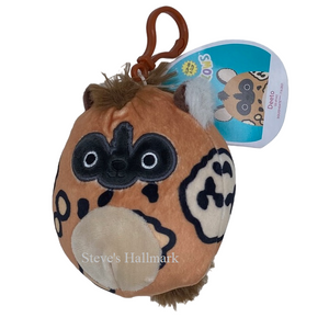 Squishmallow Deeto the African Wild Dog 3.5" Clip Stuffed Plush by Kelly Toy