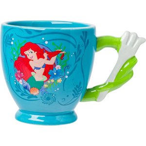 20 oz Disney Princess Ariel Dinglehopper Hair Brush Shaped Handle Ceramic Mug