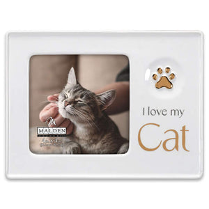 4x4 I Love My Cat Ceramic Picture Frame