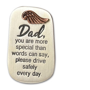 Dad Visor Clip with Wing Carded Individually Bag