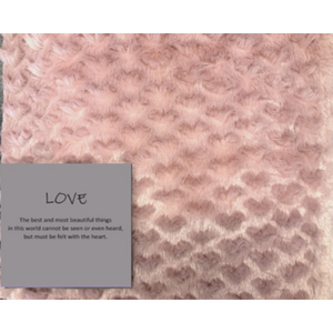 Love Patch Pink Throw