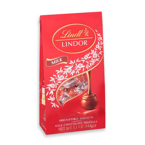 Lindt Lindor Milk Chocolate Ball 5.1 Oz Red Bag