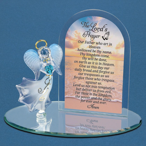 Glass Baron Lord's Prayer Glass Figurine