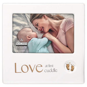 4x6 Love at First Cuddle Ceramic Picture Frame
