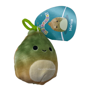 Squishmallow Marisa the Green Dinosaur Pre-Historic Squad 3.5" Clip Stuffed Plush By Kelly Toy