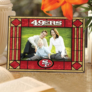 NFL San Francisco 49ers Art Glass 4" x 6" Horizontal Frame