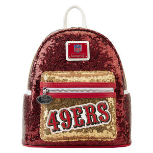 Loungefly NFL San Francisco 49ers Sequin Mini Backpack