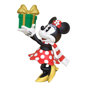 Hallmark Mini Disney Minnie Mouse Minnie's Special Delivery Ornament, 1.31"