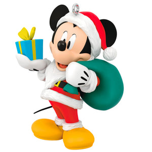 Hallmark Disney All About Mickey! Santa Mickey Ornament