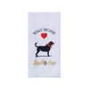 Wag More Bark Less Embroidered Kitchen Towel
