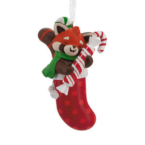 Red Panda in Stocking Hallmark Ornament
