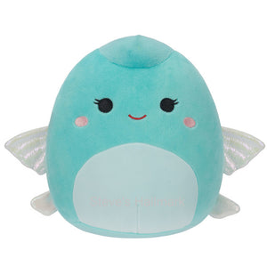 Squishmallow Bette the Light Teal Flying Fish 5" Stuffed Plush by Kelly Toy Jazwares