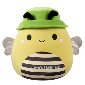 Squishmallow Sunny the Yellow Honey Bee with Green Bucket Hat 5" Stuffed Plush by Kelly Toy Jazwares