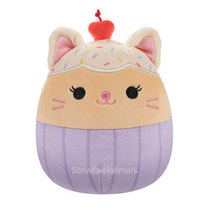 Squishmallow Hybrid Sweets Squad Miriam the Vanilla Cupcake Cat 5" Stuffed Plush by Kelly Toy Jazwares