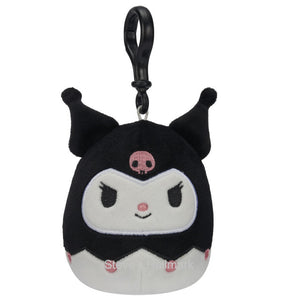 Sanrio Squishmallow Kuromi in Black and Pink 3.5" Clip Stuffed Plush by Kelly Toy Jazwares