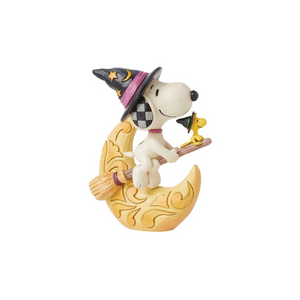 Snoopy Witch with Moon Figurine