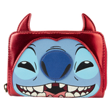 Loungefly Disney Stitch Devil Cosplay Zip-Around Wallet Front Side