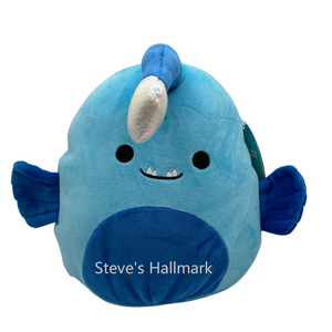 Squishmallow Neon Sealife Squad Zal the Blue Angler Fish 5" Stuffed Plush by Kelly Toy Jazwares