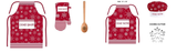 Holiday Kitchen Mommy & Me 6-Piece Baking Set Adult and Kid Apron, Chef Hat, and More