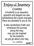 Enjoy the Journey Butterfly Pocket Token Charm