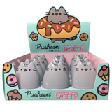 Pusheen Gray Tabby Cat Tin with Strawberry Treat Shaped Candy