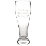 Man, Myth, Legend Pilsner Glass