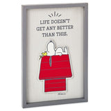Peanuts® Snoopy and Woodstock Life Doesn't Get Better Framed Wall Art