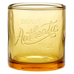 Hallmark Brave Authentic True Amber Lowball Glass, 10 oz.