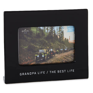 Hallmark Grandpa Life Ceramic Picture Frame, 4x6
