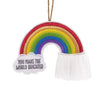 Hallmark Make the World Brighter Rainbow Fabric Hallmark Ornament
