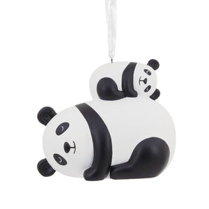Parent and Child Pandas Hallmark Ornament