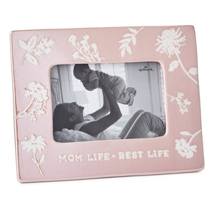 Hallmark Mom Life Best Life Iridescent Picture Frame Holds 4"x 6" Photo