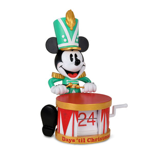Hallmark Disney Nutcracker Mickey Christmas Countdown Calendar Figurine, 6.88"