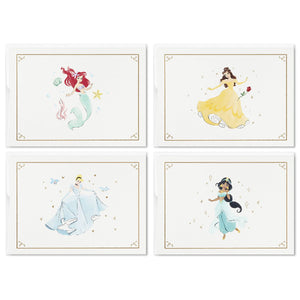 Hallmark Disney Princess Assorted Boxed Blank Note Cards Multipack, Pack of 24