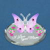 Glass Baron "I Love You Mom" Butterfly Glass Figurine