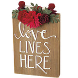 Block Sign - Love Lives Here