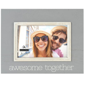 Malden Awesome Together 4"x6" Wooden Photo Frame 